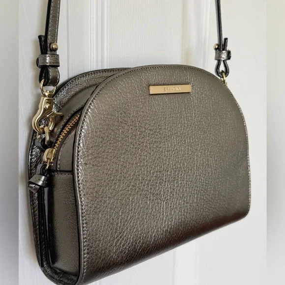 🆕 BRAHMIN Leah Anthracite Moonlit Crossbody Bag Genuine Leather - Picture 16 of 16